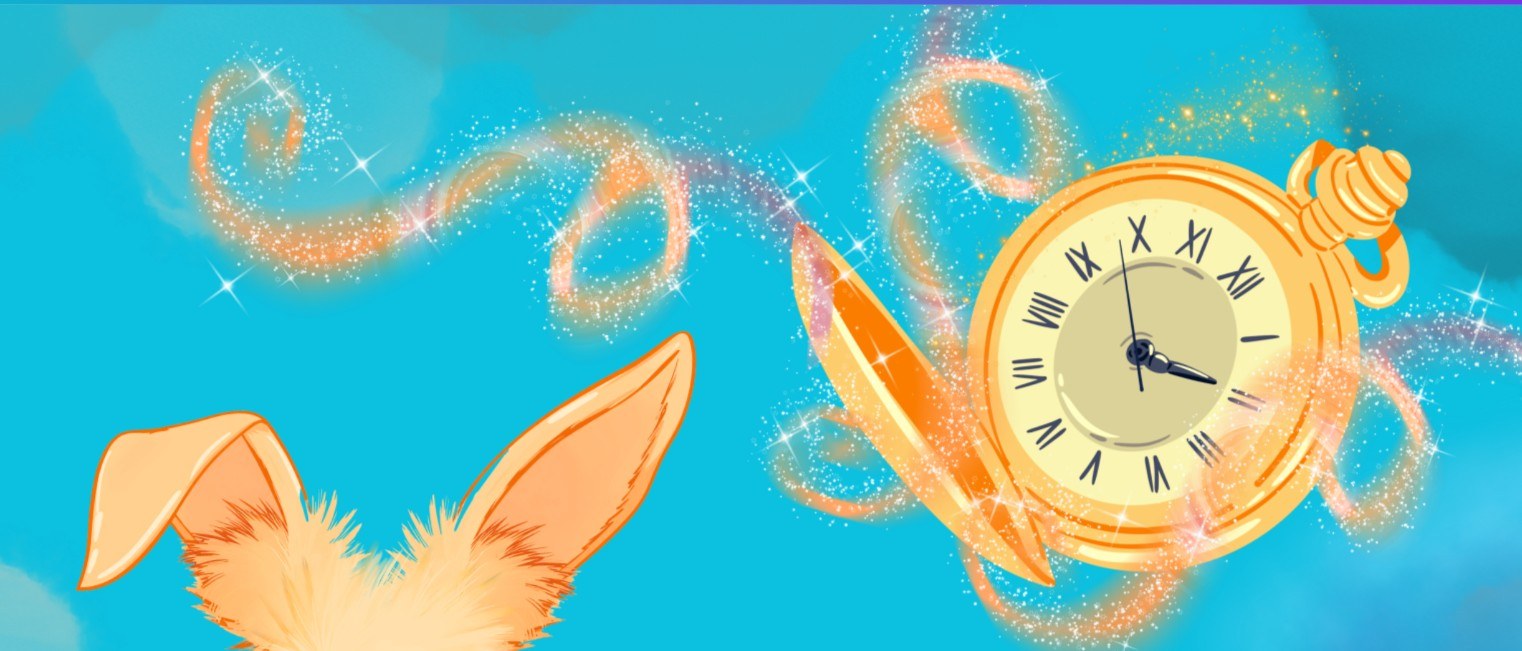 Banner Time Travelling Golden Bunny